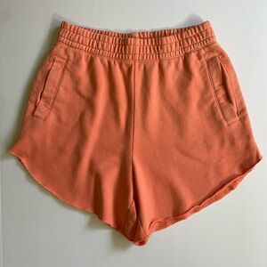AERIE Shorts Size Small Pockets Comfy Sweats 5” Inseam Cutoff EUC Elastic Waist